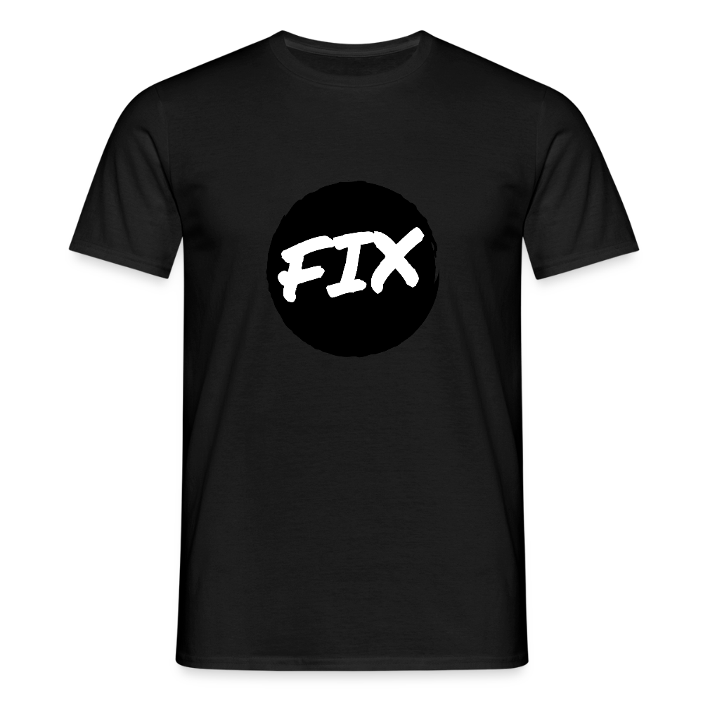 Fix - 100% sicher, fix hoit Oida ;-) Wiener Spruch, Männer T-Shirt - Schwarz