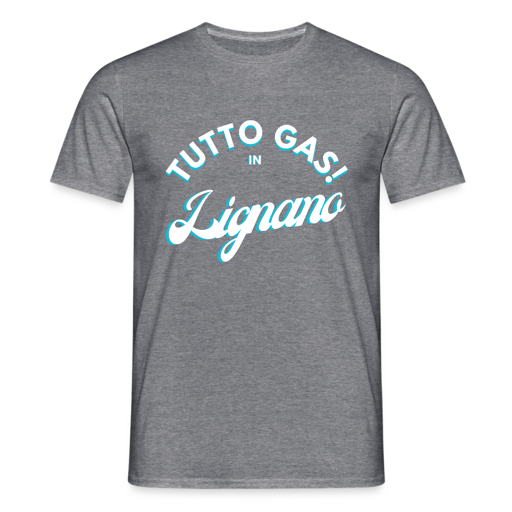 TUTTO GAS! in Lignano,  Männer T-Shirt - Graphit meliert
