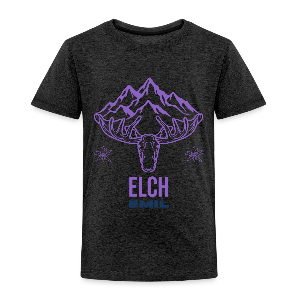 Elch Emil in Österreich, Kinder Premium T-Shirt - Anthrazit