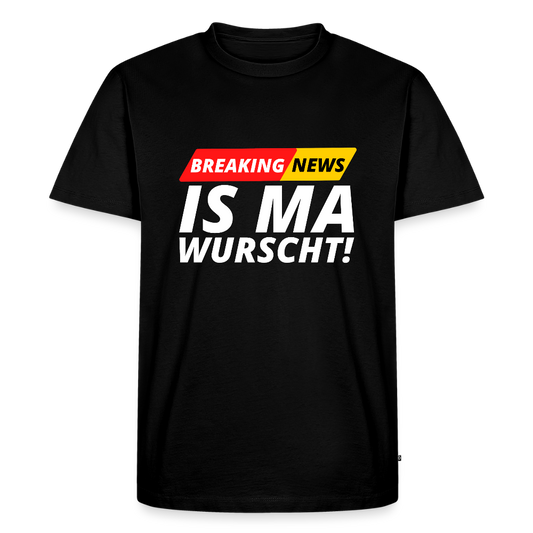 Breaking News: IS MA WURSCHT! Männer Premium T-Shirt - Schwarz