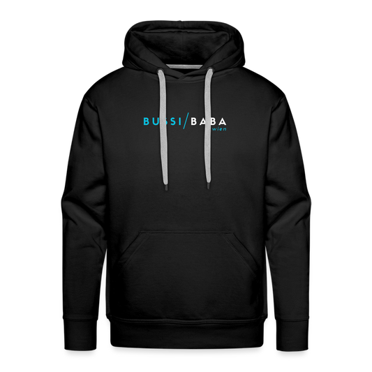 Bussi / Baba Wien aquablau, Männer Premium Hoodie - Schwarz