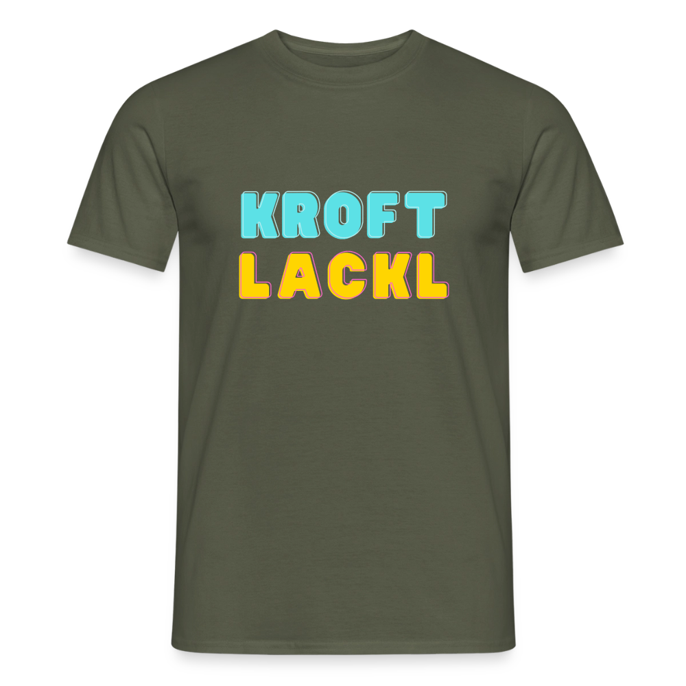 Kroftlackl, Männer T-Shirt - Militärgrün