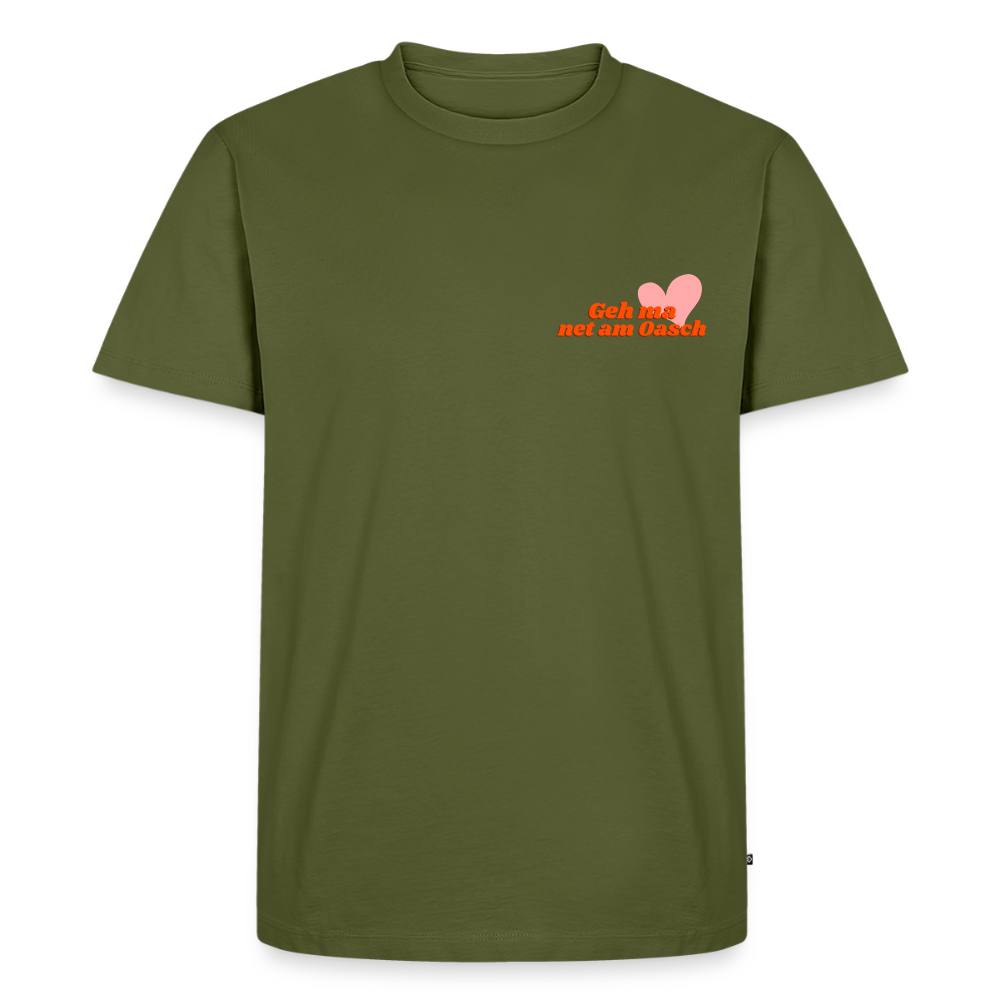 Geh ma net am Oasch, Männer Bio T-Shirt - Khaki