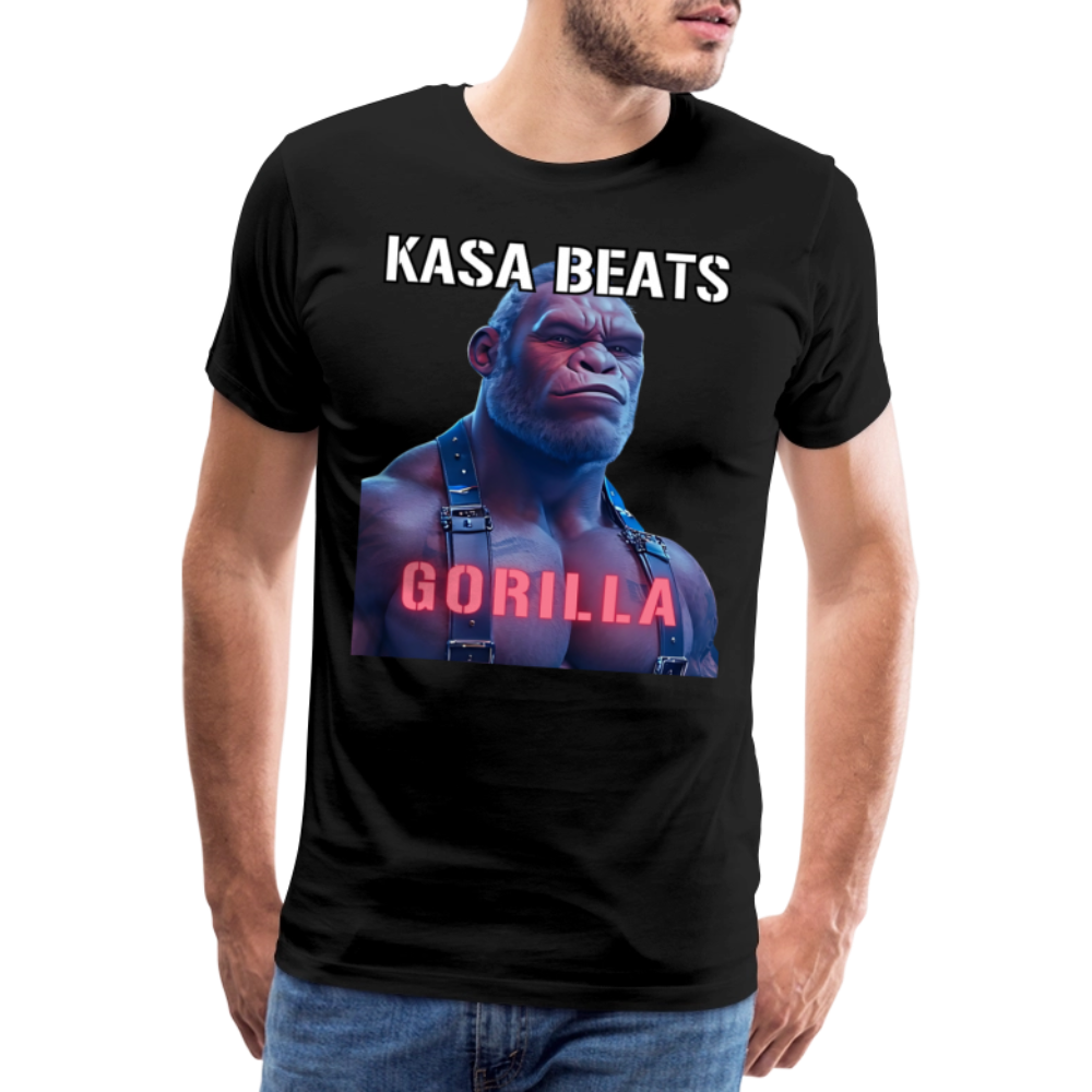KASA BEATS - GORILLA, Men/ Männer Premium T-Shirt - Schwarz
