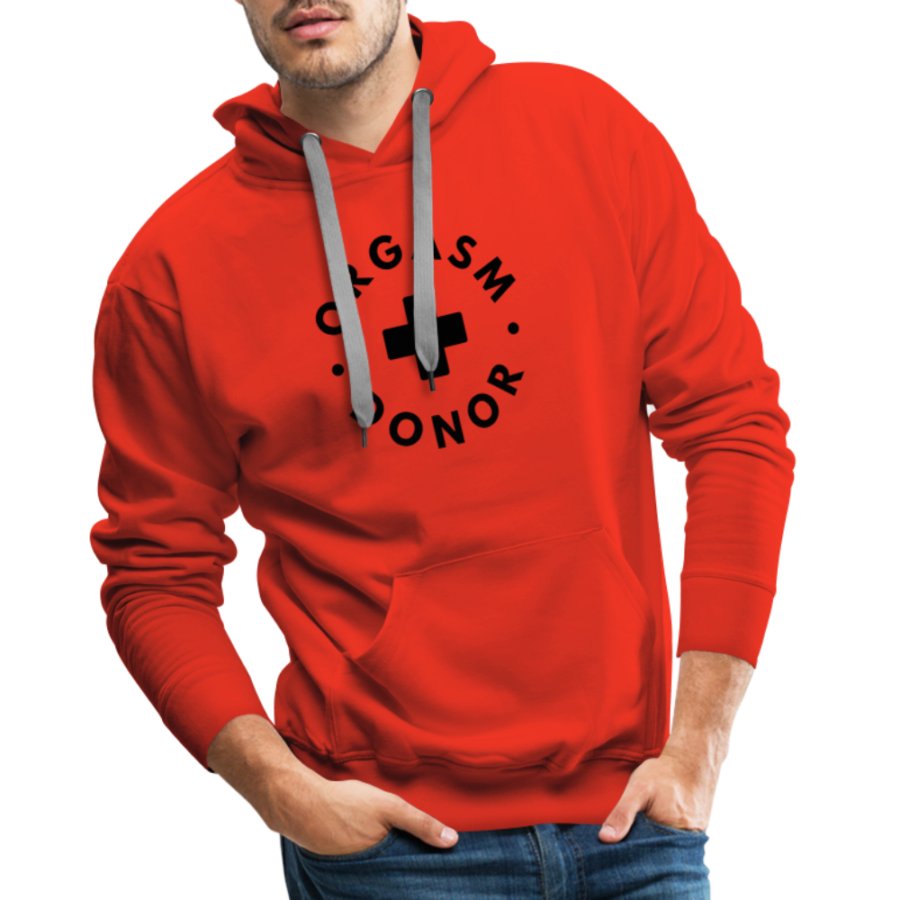 ORGASM DONOR - Men/ Männer Premium Hoodie - Rot