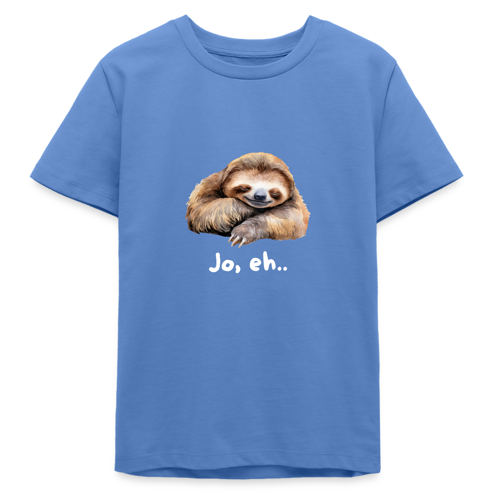 Jo eh - Faultier,  Stanley/ Stella Bio Teenager T-Shirt - Blau