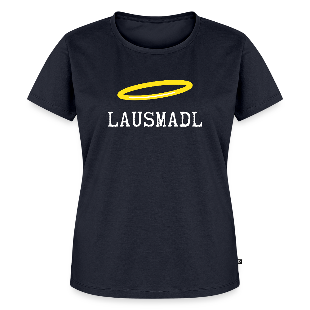 Lausmadl (dt. Lausemädchen), Frauen Premium T-Shirt - Navy