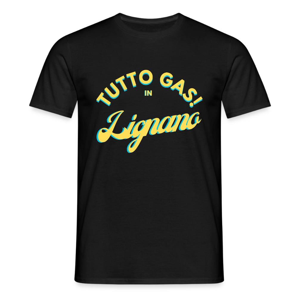 TUTTO GAS! in Lignano,  Männer T-Shirt - Schwarz