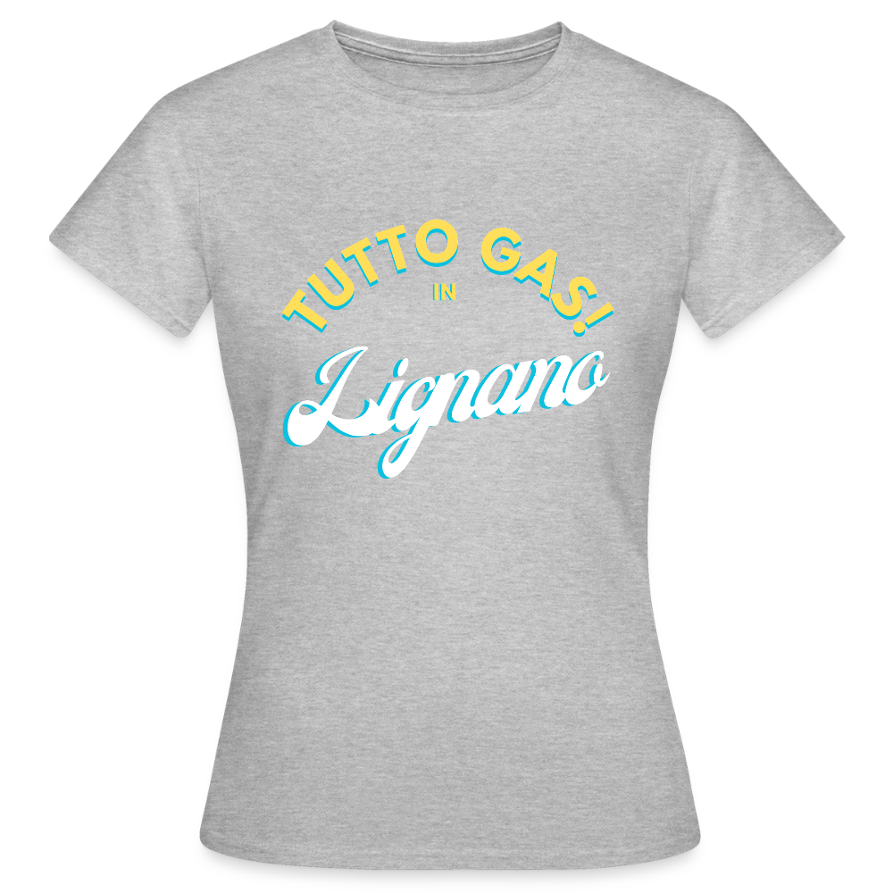 TUTTO GAS! in Lignano - Frauen T-Shirt - Grau meliert