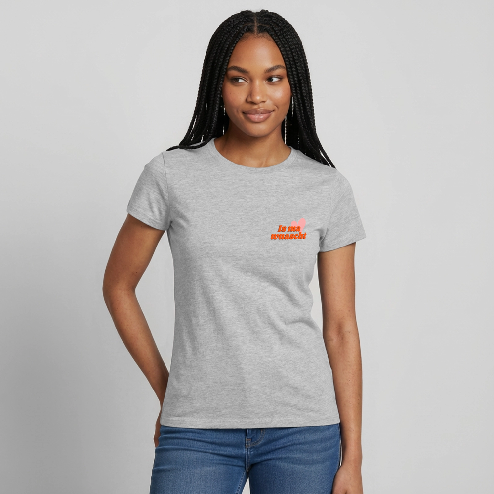 Is ma wuascht, Frauen T-shirt - Grau meliert