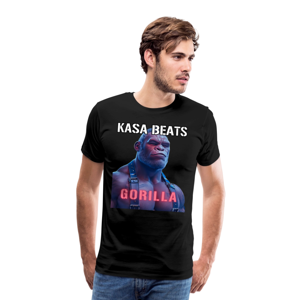KASA BEATS - GORILLA, Men/ Männer Premium T-Shirt - Schwarz