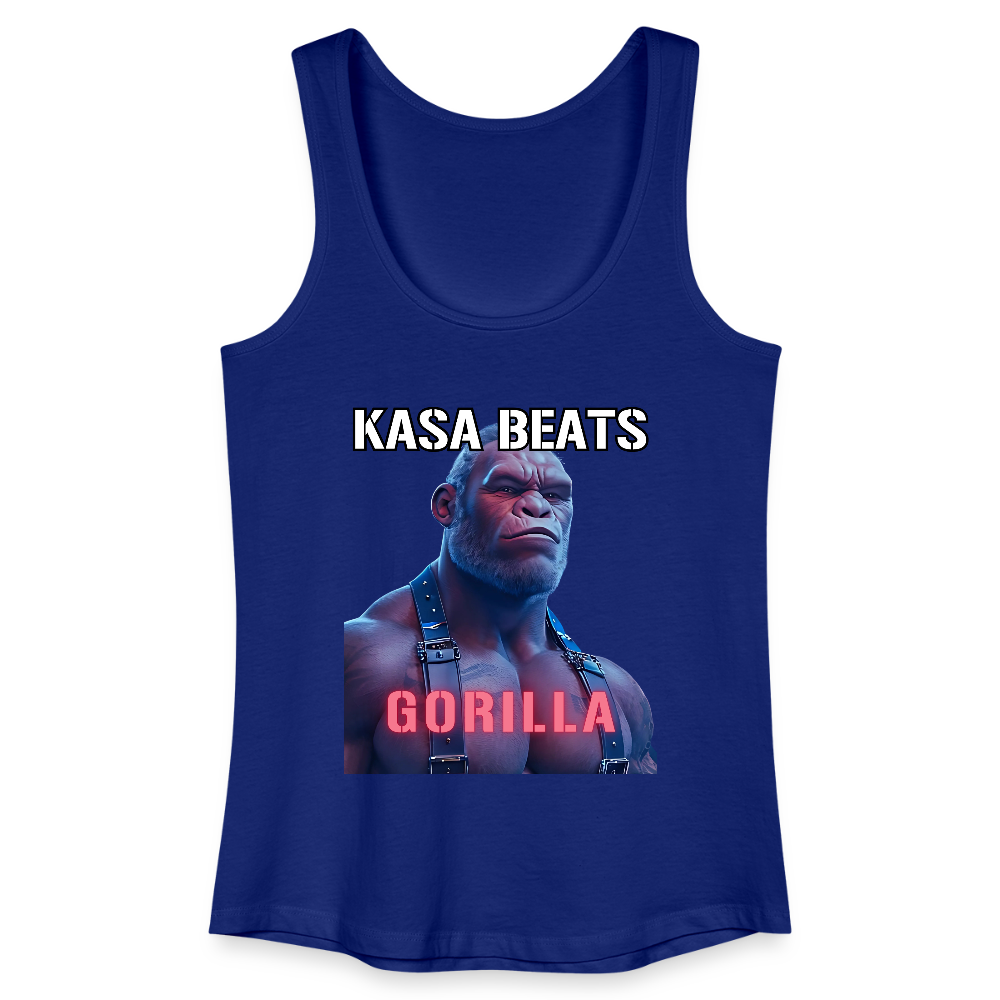 KASA BEATS - GORILLA, Women/ Frauen Bio/ Organic Cotton Tank Top - Königsblau