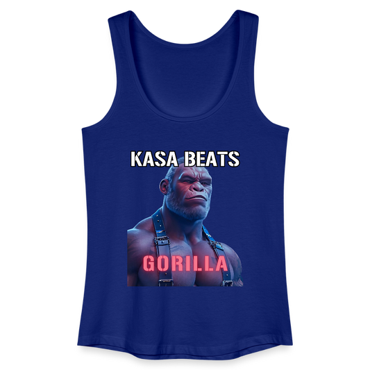 KASA BEATS - GORILLA, Women/ Frauen Bio/ Organic Cotton Tank Top - Königsblau