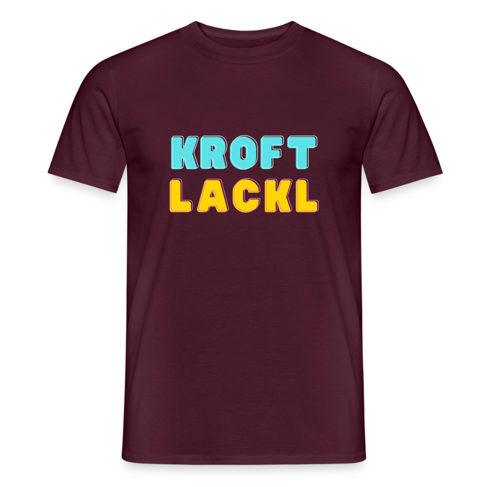 Kroftlackl, Männer T-Shirt - Ziegelrot