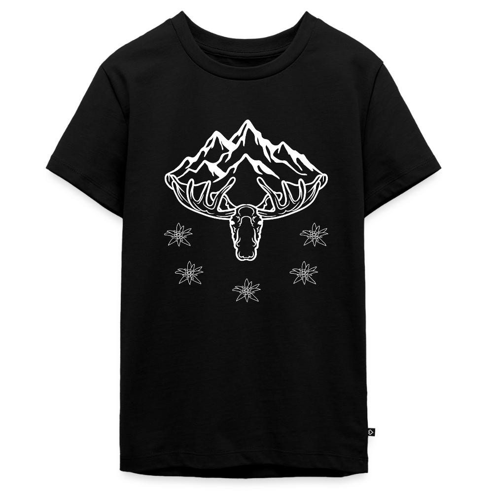 Elch Emil in Österreich, Teenager Premium T-Shirt - Schwarz