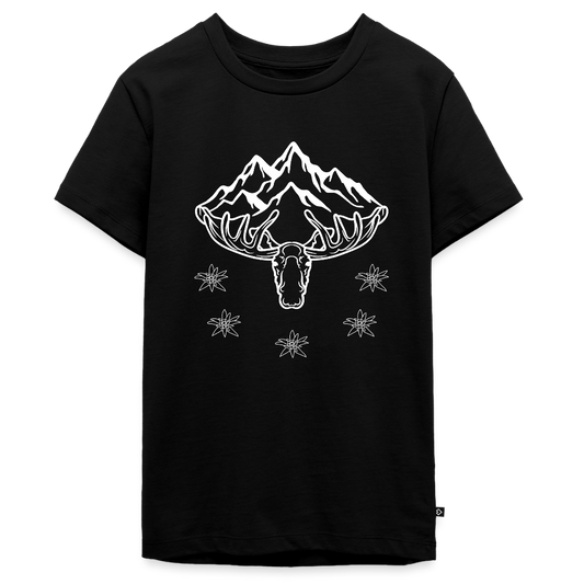 Elch Emil in Österreich, Teenager Premium T-Shirt - Schwarz
