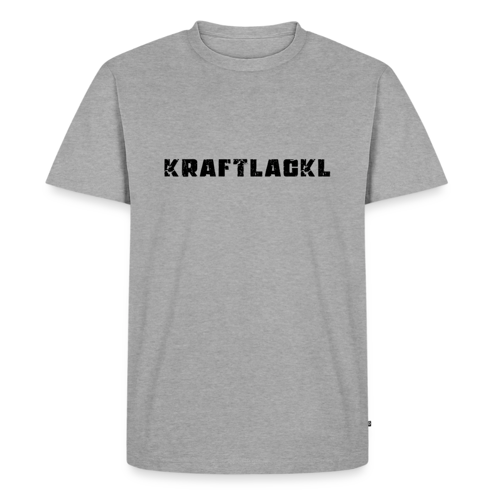 Kraftlackl, Männer Premium T-Shirt - Grau meliert