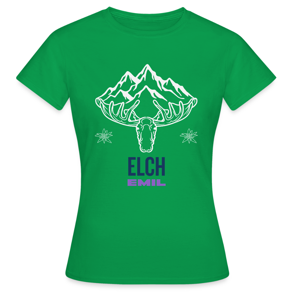 Elch Emil in Österreich, Frauen T-Shirt - Kelly Green