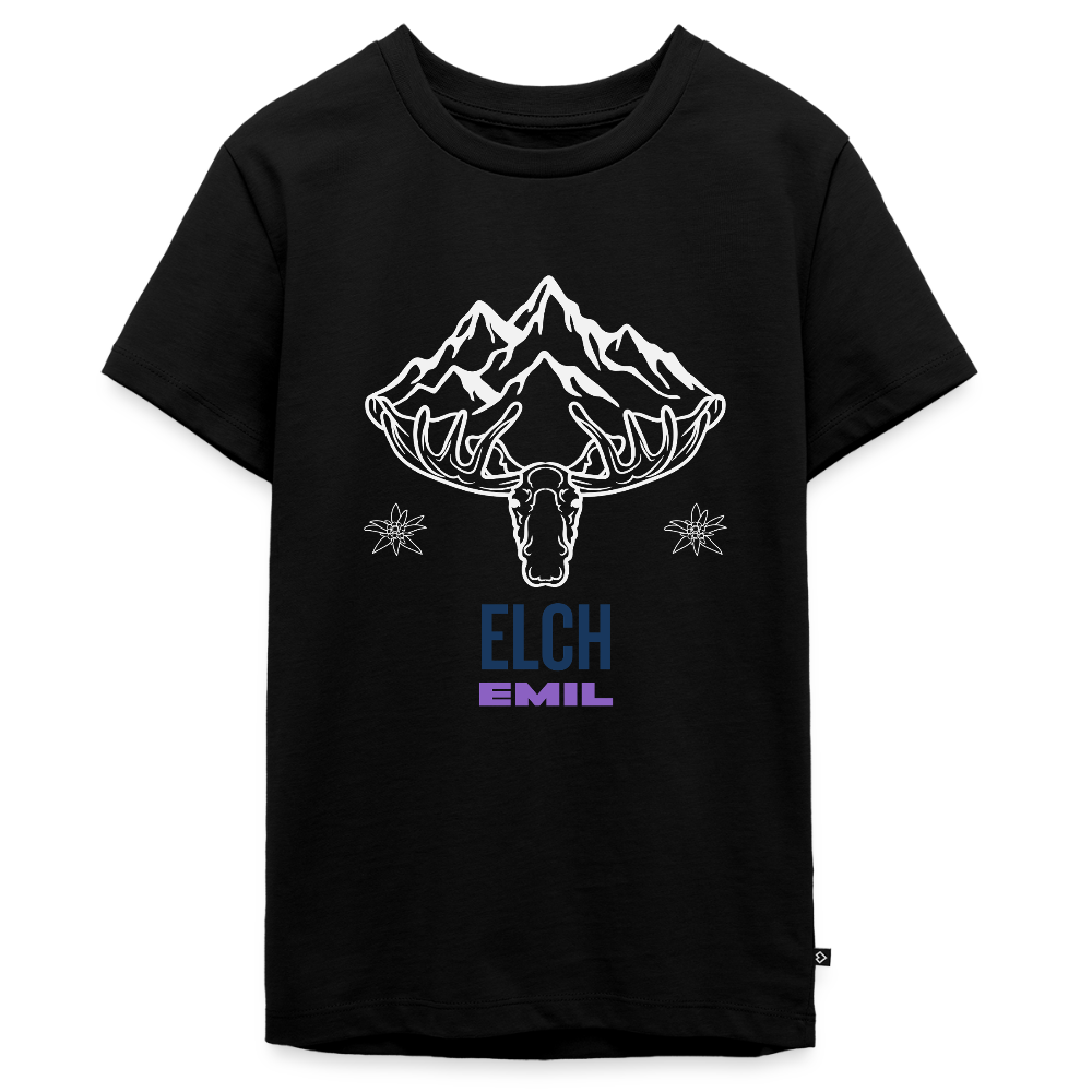 Elch Emil in Österreich, Teenager Premium T-Shirt - Schwarz