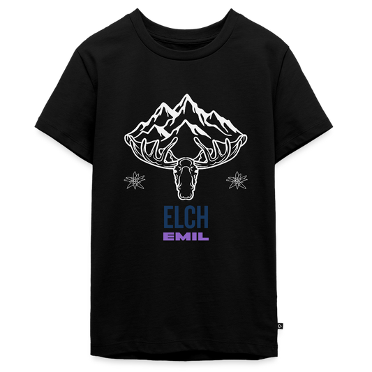 Elch Emil in Österreich, Teenager Premium T-Shirt - Schwarz