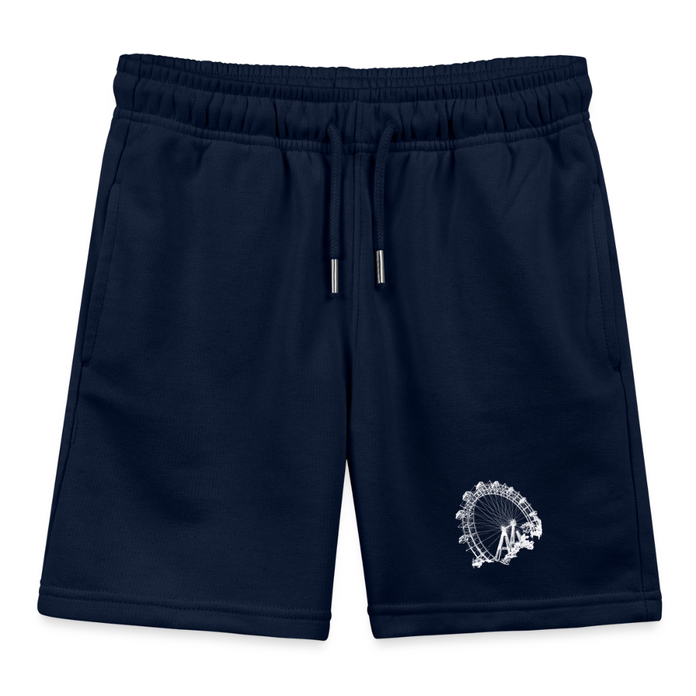 Wiener Riesenrad in weiß - Stanley/Stella Kinder Organic Joggingshorts - Navy