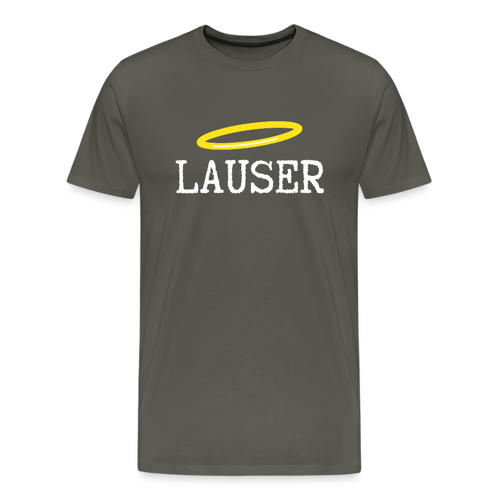 Lauser, österreichischer Lausbub - Männer Premium T-Shirt - Asphalt
