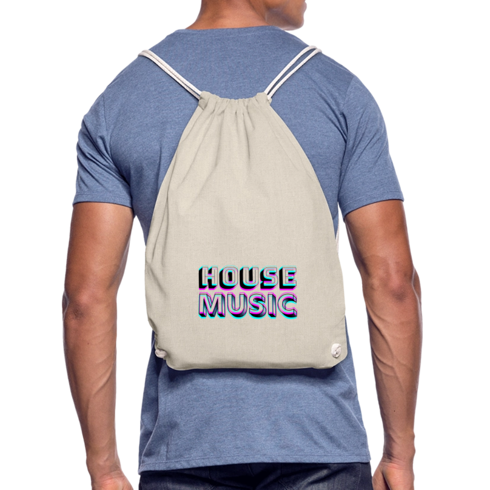 HOUSE MUSIC, Gym Bag - Turnsackerl - Natur