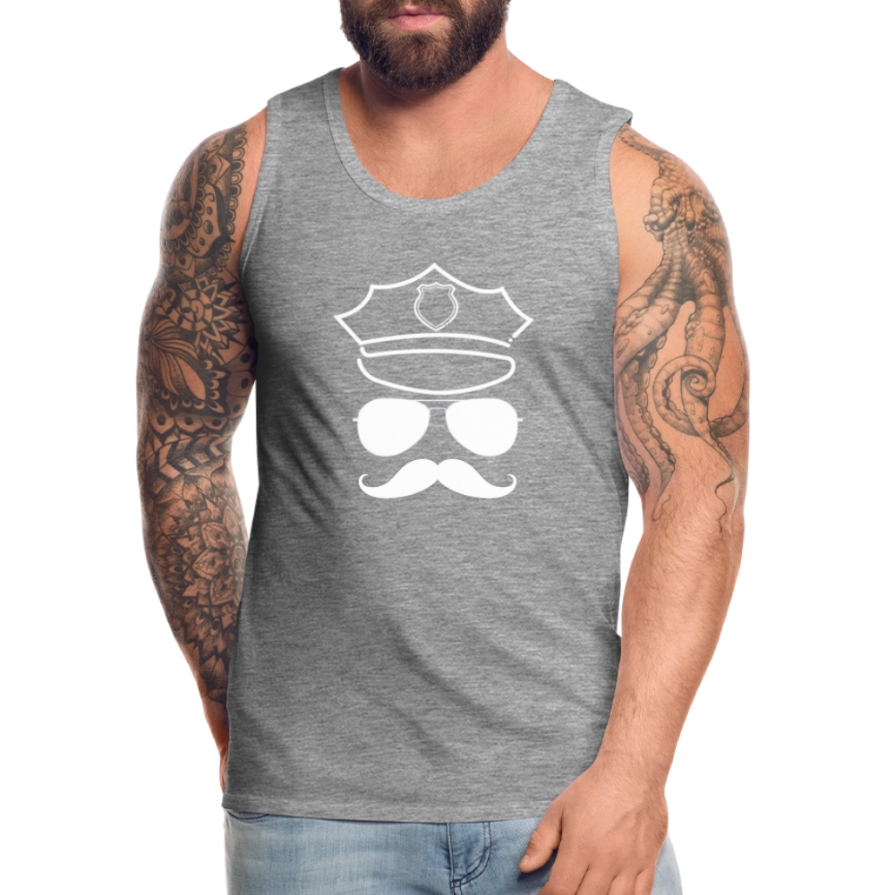 Hot Daddy - Männer Premium Tank Top - Grau meliert