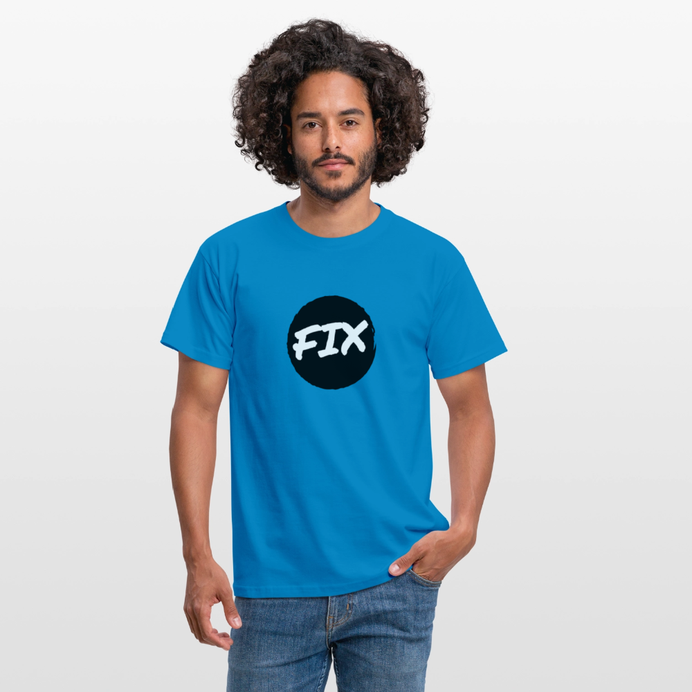 Fix - 100% sicher, fix hoit Oida ;-) Wiener Spruch, Männer T-Shirt - Royalblau
