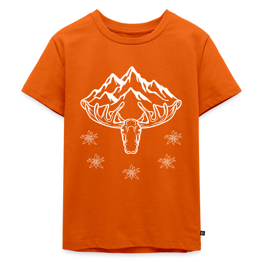 Elch Emil in Österreich, Kinder Premium T-Shirt - Orange 