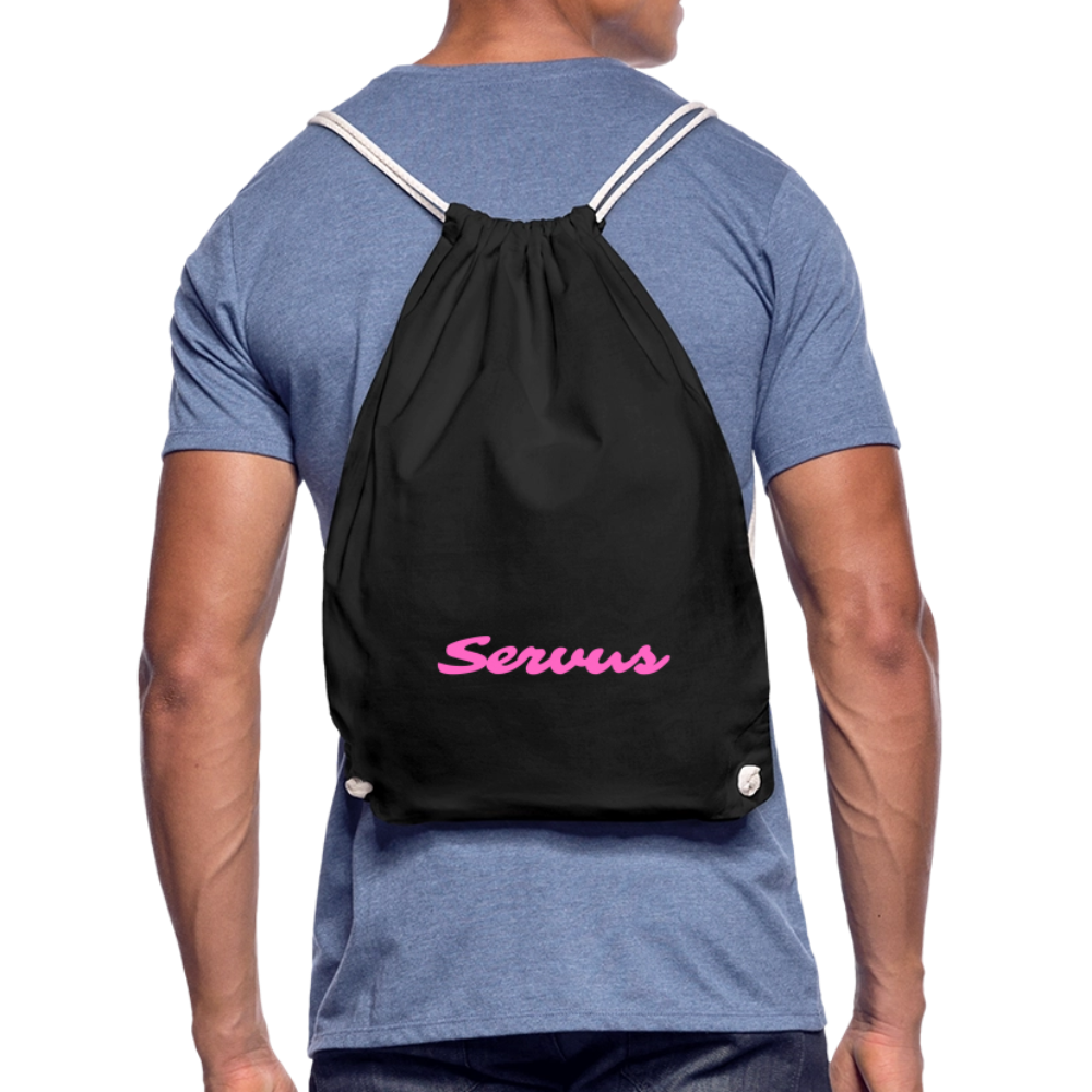 Servus in pink, Gym Bag - Turnsackerl - Schwarz