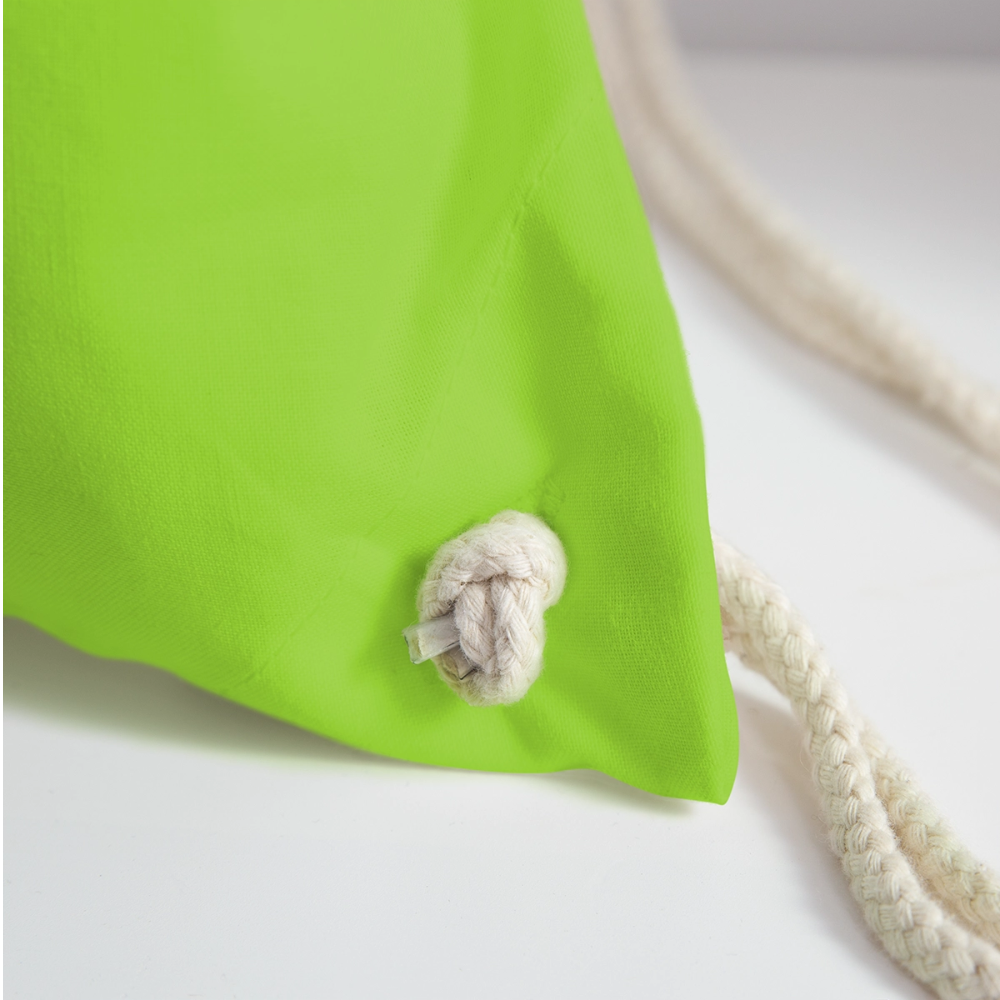 Servus (dt. Hallo) in rot & Wiener Riesenrad in schwarz, Gym/ Beach Bag - Turnsackerl (dt. Turnbeutel) - Neongrün