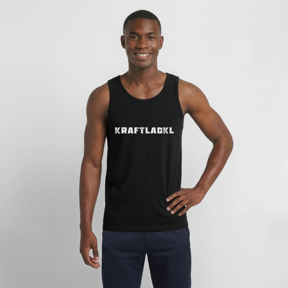 Kraftlackl, Männer Tank Top - Schwarz