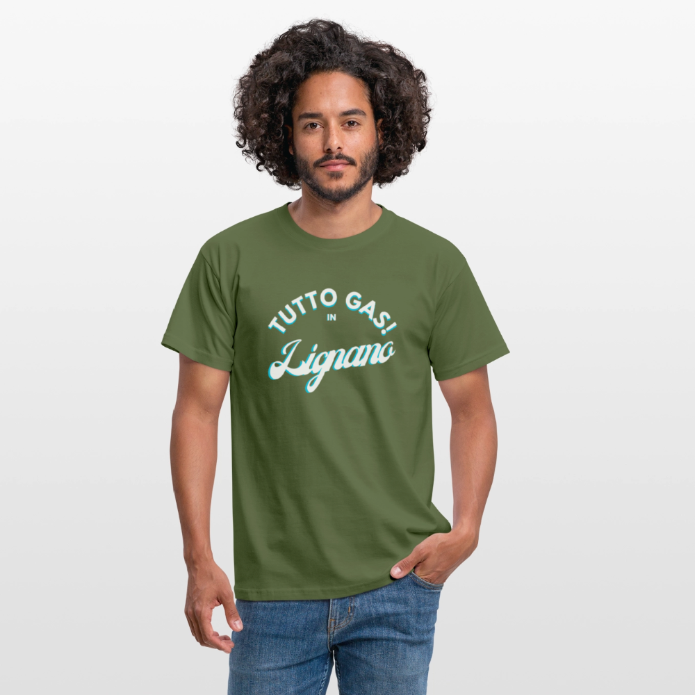 TUTTO GAS! in Lignano,  Männer T-Shirt - Militärgrün