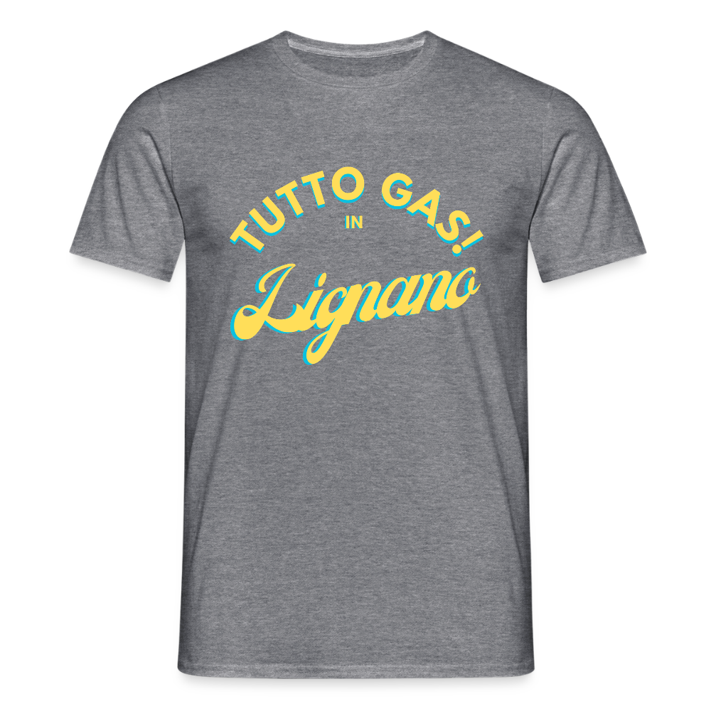 TUTTO GAS! in Lignano,  Männer T-Shirt - Graphit meliert