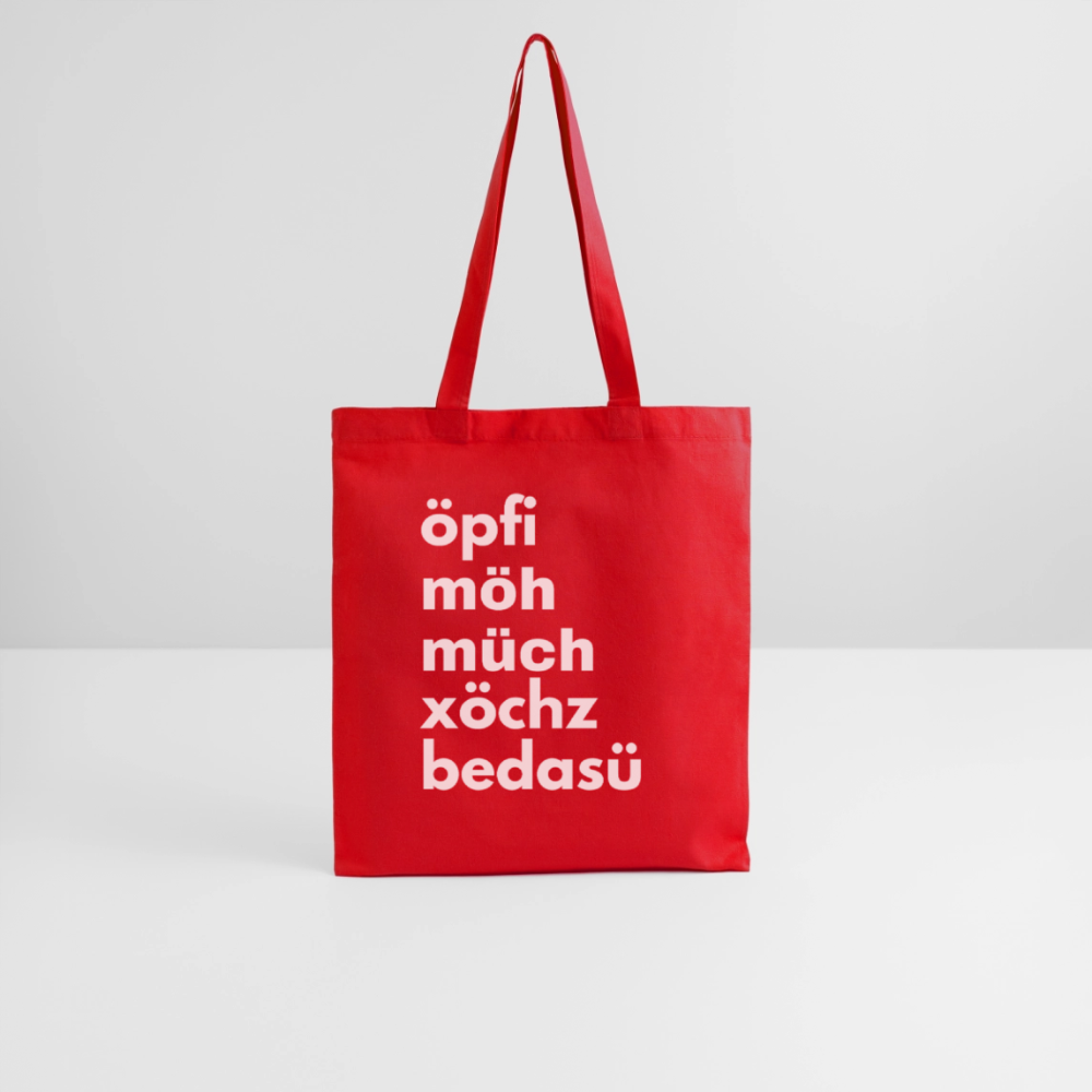 Einkaufsliste, Sackerl - Rot