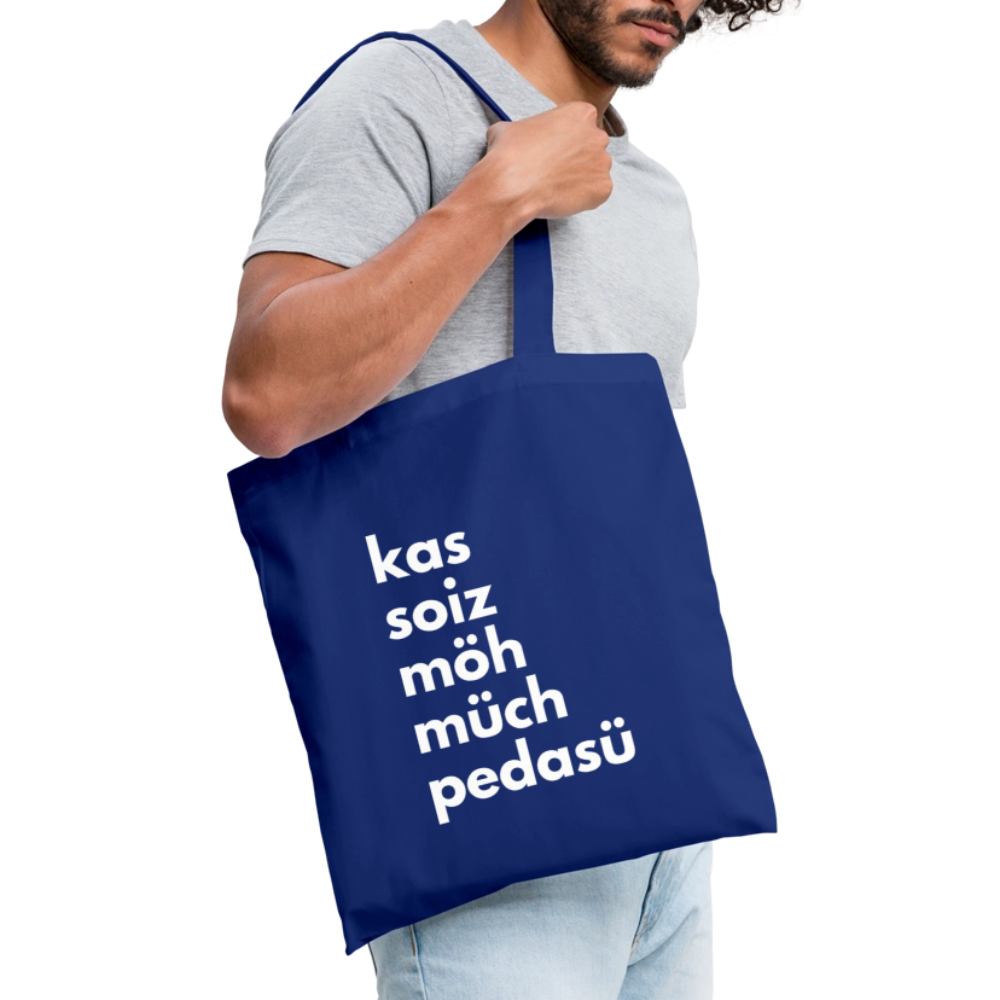 Einkaufsliste, Sackerl - Royalblau