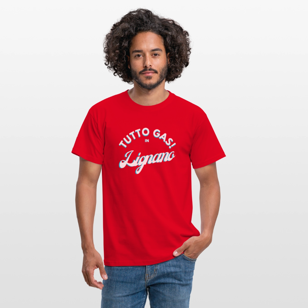 TUTTO GAS! in Lignano,  Männer T-Shirt - Rot