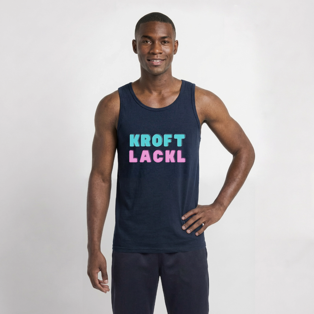 Kroftlackl, Männer Tank Top - Navy