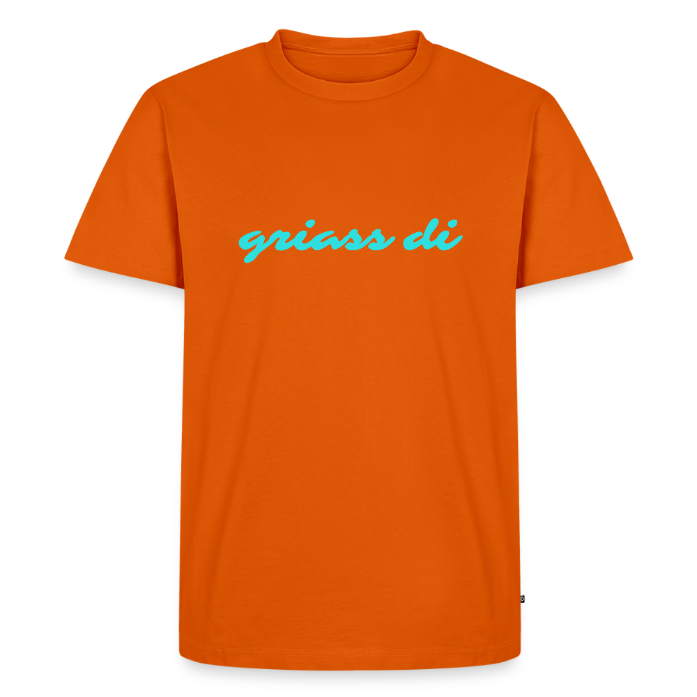 griass di - grüß dich, Männer Premium T-Shirt - Orange 