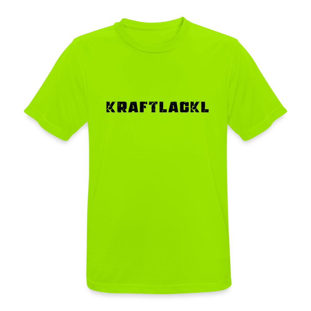 Kraftlackl, Männer Sport-Shirt (atmungsaktiv) - Neongrün