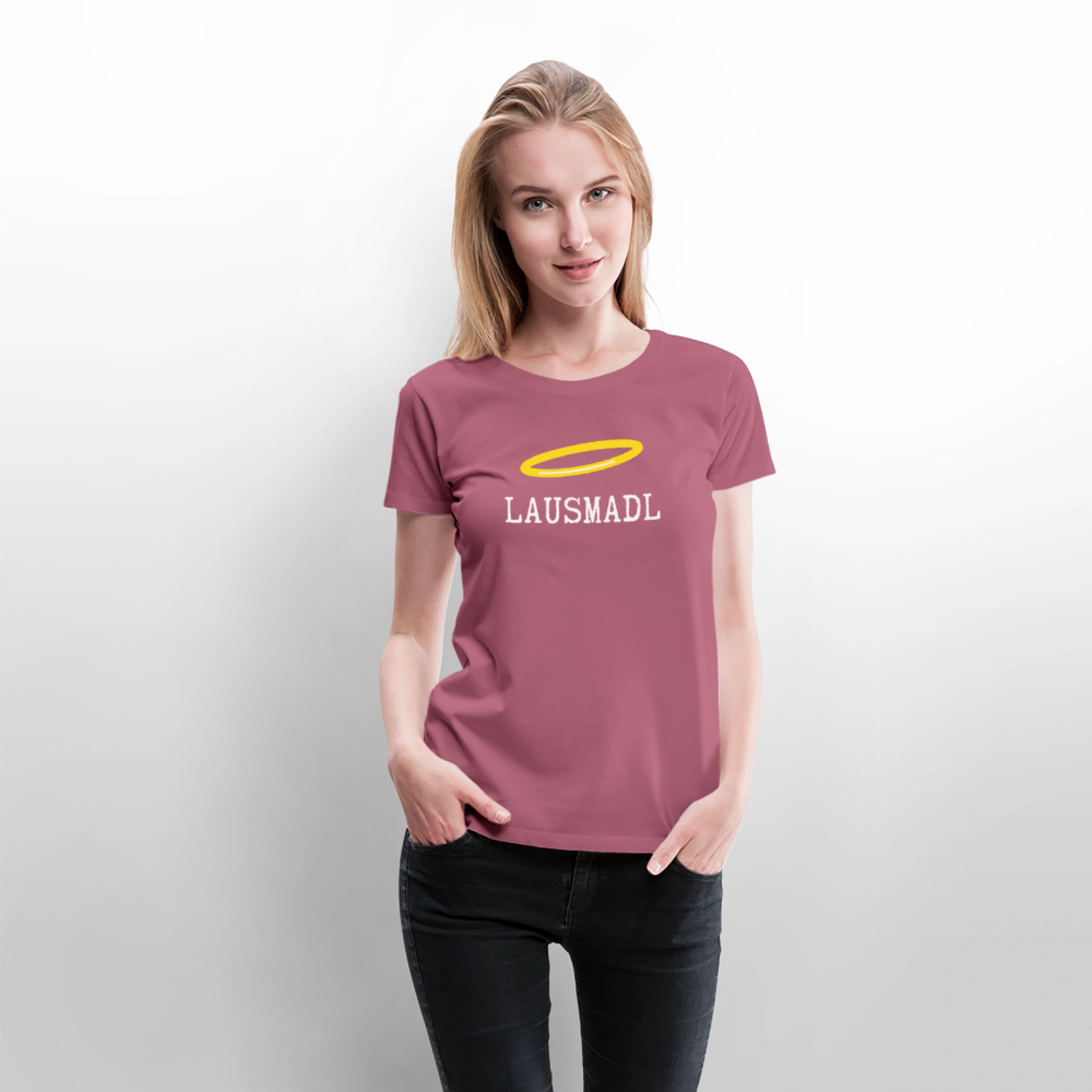 Lausmadl (dt. Lausemädchen), Frauen Premium T-Shirt - Mauve