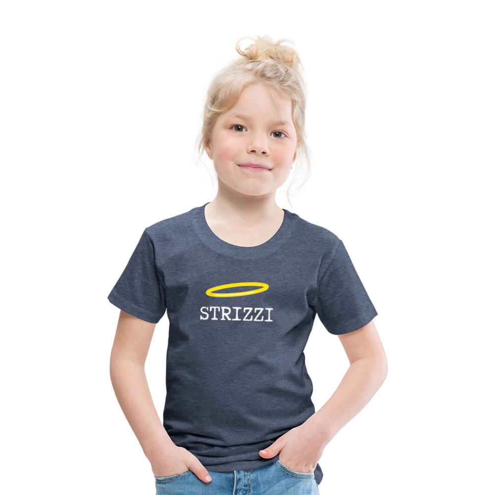 Strizzi, Kinder (2 - 8 Jahre) Premium -T-Shirt - Blau meliert