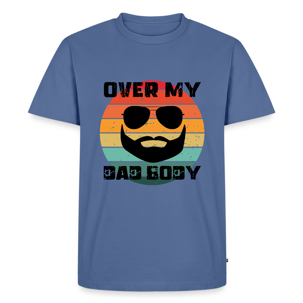Over My Dad Body - Daddy, Vatertag, Männer Premium T-Shirt - Taubenblau