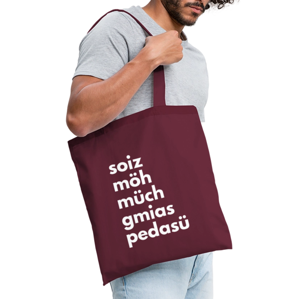 Einkaufsliste, Sackerl - Burgunderrot