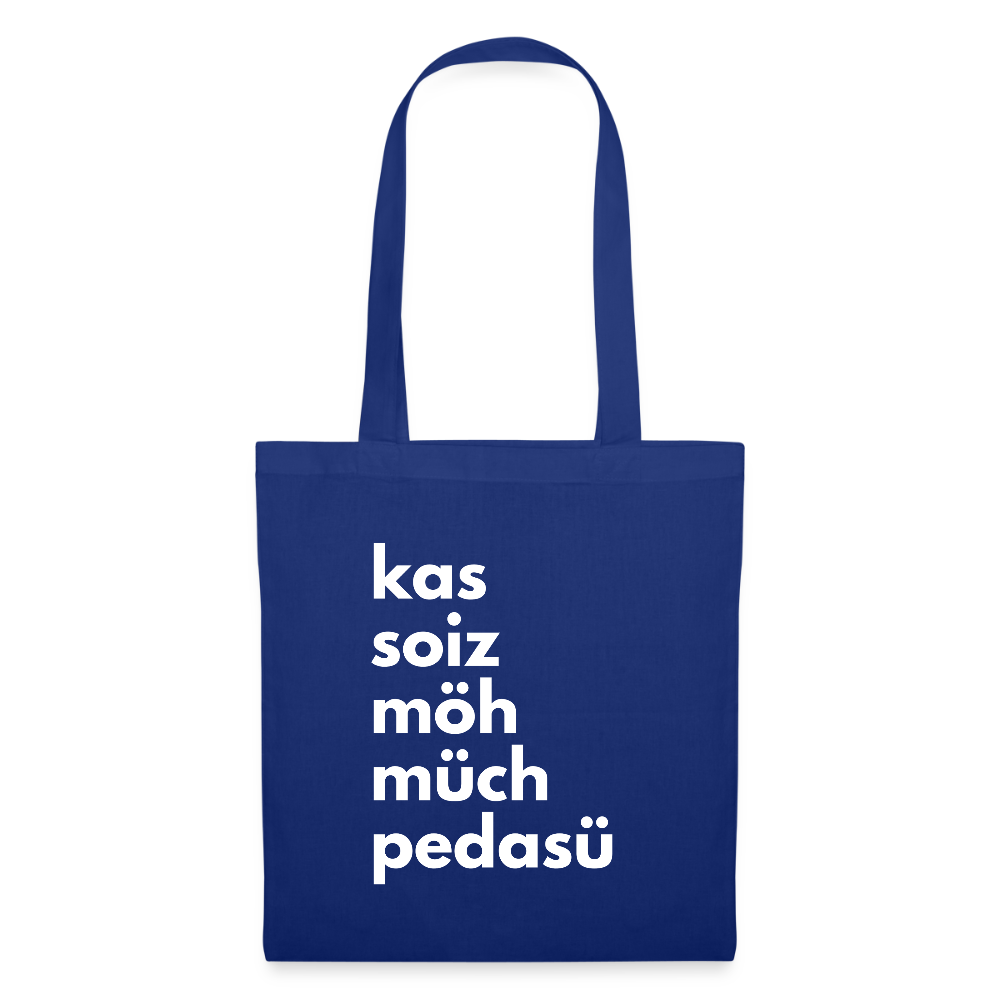 Einkaufsliste, Sackerl - Royalblau