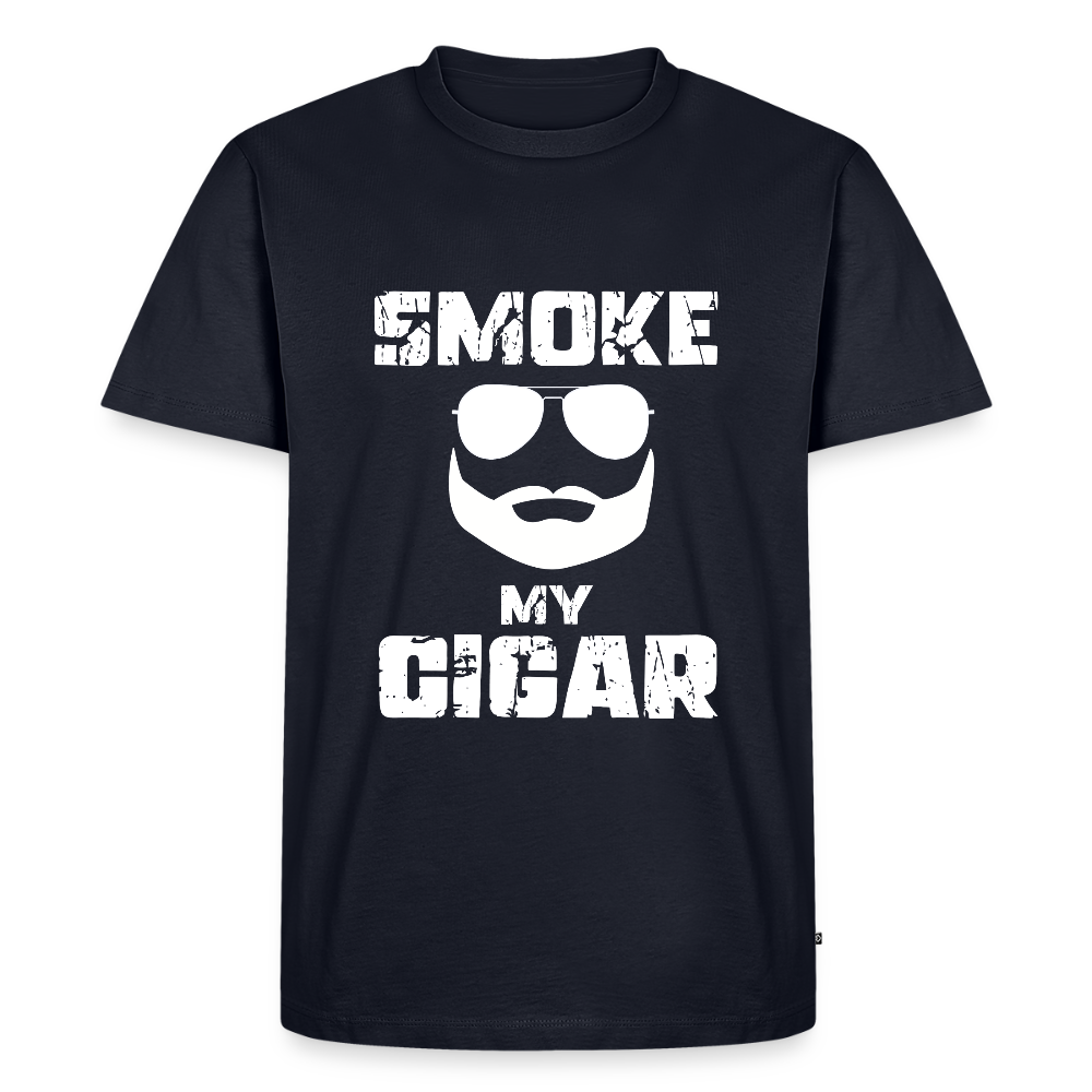 Smoke My Cigar - Zigarren Mann, Hot Daddy, Cigar Man, Men/ Männer Premium T-Shirt - Navy