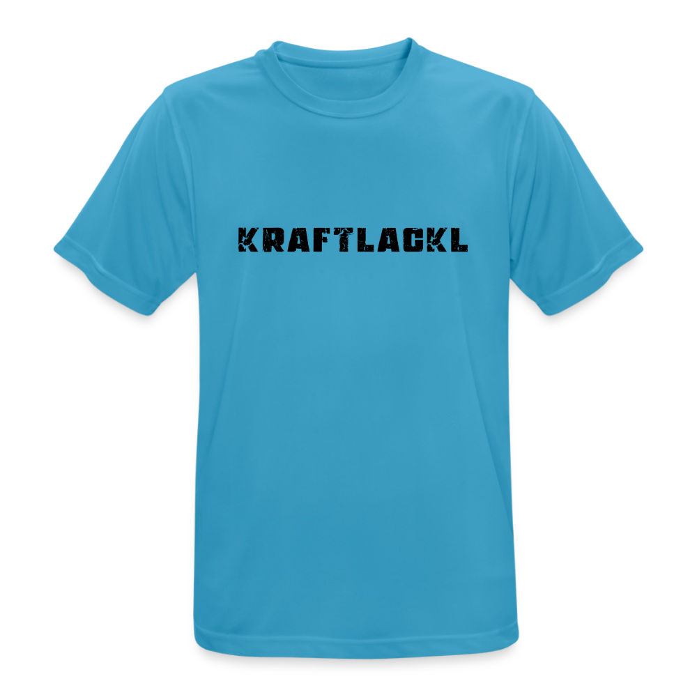 Kraftlackl, Männer Sport-Shirt (atmungsaktiv) - Saphirblau
