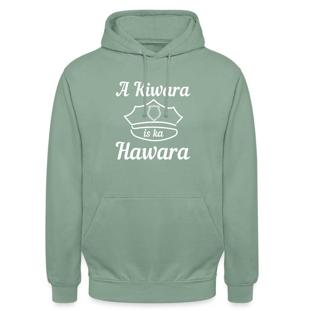A Kiwara is ka Hawara, Hoodie - Graugrün