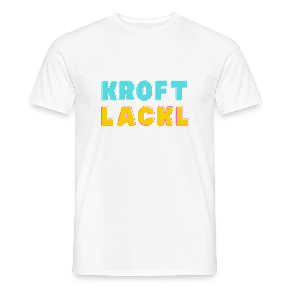 Kroftlackl, Männer T-Shirt - Weiß